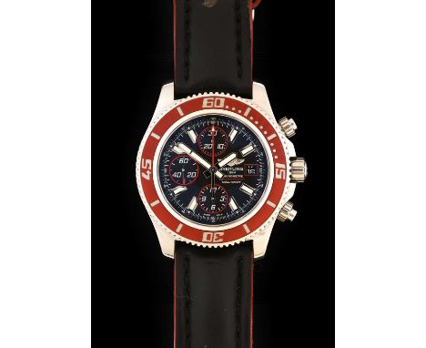 Breitling: A Stainless Steel Limited Edition Automatic Calendar Chronograph Wristwatch, signed Breitling, 500m/1650ft Chronom