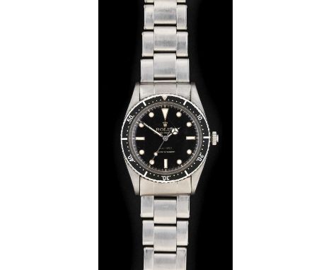 Rolex: A Rare Stainless Steel Automatic Centre Seconds Wristwatch, signed Rolex, Oyster Perpetual, model: Turn-O-Graph, 50m=1