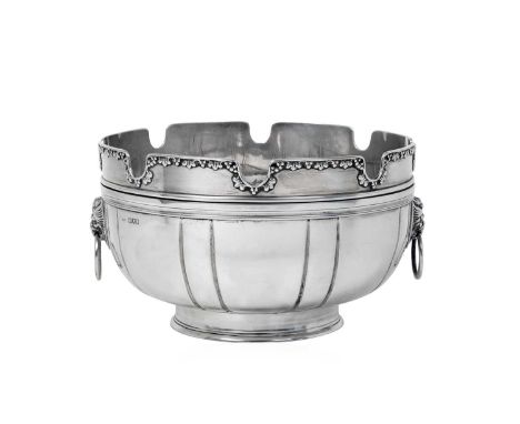 A Victorian Silver Monteith,  by Cornelius Joshua Vander, London, 1898, Retailed by Vander and Hedges, 26 New Bond St. in the