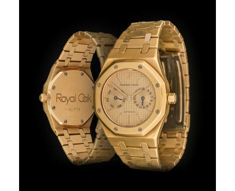 Audemars Piguet: A Rare 18 Carat Gold Automatic Day/Date Wristwatch, signed Audemars Piguet, No.779, Known by Collectors as "