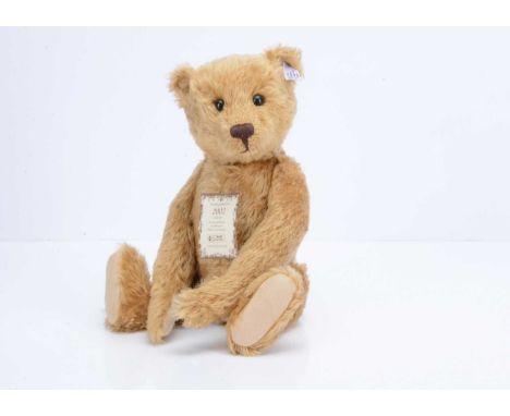 A Steiff limited edition British Collectors 2002 teddy bear, 2012 of 4000 with honey golden mohair, a replica of a 1908 bear 