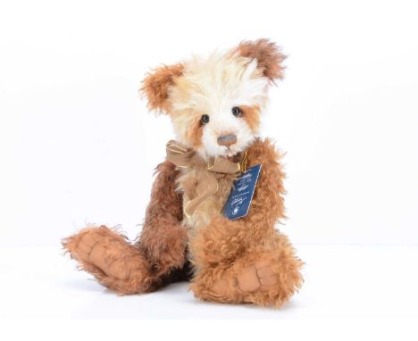 A Charlie Bears limited edition Isabelle Collection Tennison panda bear,  34 of 300, with cinnamon/brown/light brown mohair a
