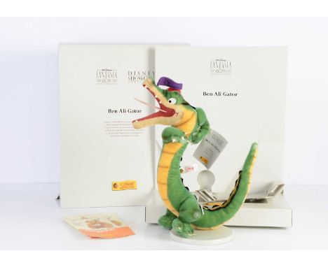 A Steiff limited edition Disney Showcase Ben Ali Gator for the Fantasia 60th Anniversary,  1141 of 2000, dancing from the 'Da