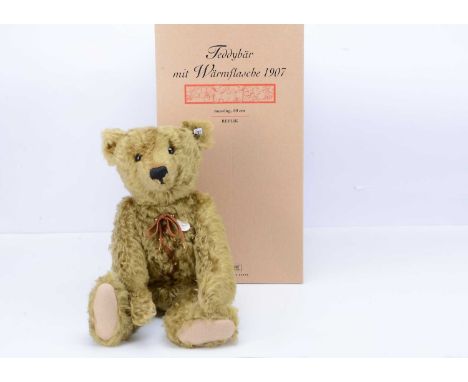A Steiff limited edition Hot Water Bottle teddy bear replica 1907,  1881 of 3000, in  original box with certificate —19 ½in. 