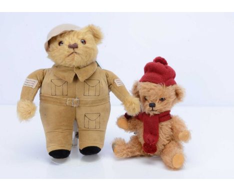 Two Merrythought limited edition teddy bears,  comprising of a Home Guard, 327 of 1000, with card tag —13in. (33cm.) high; an
