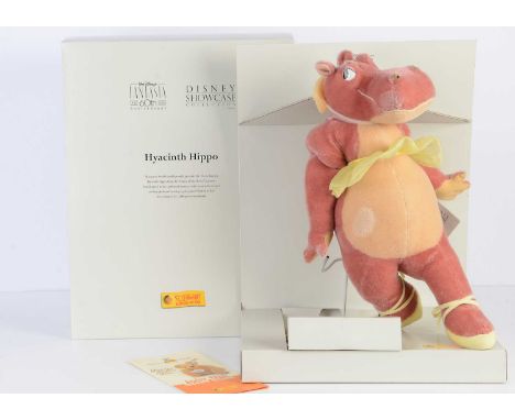 A Steiff limited edition Disney Showcase Hyacinth Hippo for the Fantasia 60th Anniversary  653 of 2000, dancing from the 'Dan