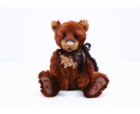 A Charlie Bears limited edition Isabelle collection Mrs Brown,  257 of 150, designed by Isabelle Lee, blend of dark brown and