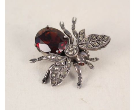 369: RUSSIAN, Diamond, enamel, and gem-set spider brooch < Fall