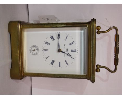 20TH CENTURY BRASS CARRIAGE CLOCK BY NORMAN