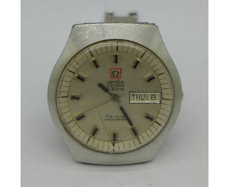 An Omega f300Hz electronic chronometer wristwatch 
