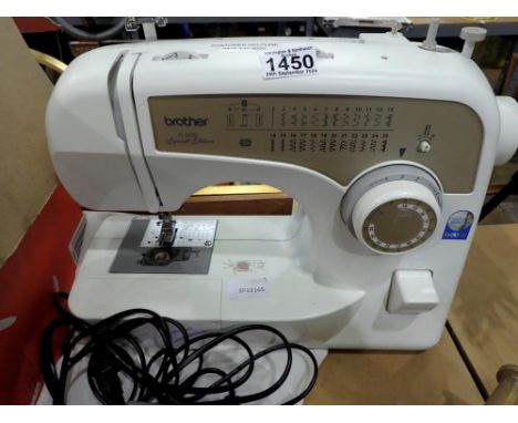 Brother electric sewing machine XL:-2620, with foot pedal, tested and working. All electrical items in this lot have been PAT
