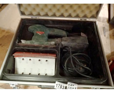 Bosch X Gel PS5 230V cased sander with sandpaper. Not available for in-house P&amp;P 