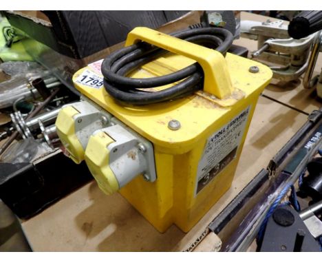3.3KVA two socket 110V transformer. All electrical items in this lot have been PAT tested for safety and have passed. This do