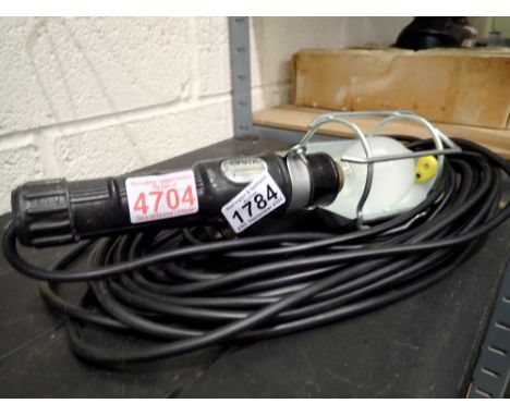 Lyvia 230V work lamp. All electrical items in this lot have been PAT tested for safety and have passed. This does not confirm