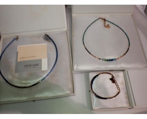 Three boxed German, Coeur De Lion, jewellery sets. UK P&amp;P Group 1 (£16+VAT for the first lot and £2+VAT for subsequent lo