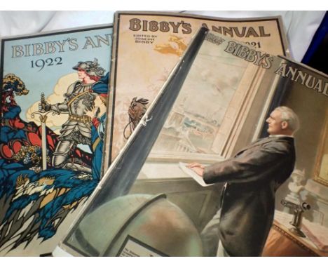 Five issues of Bibby's annual. UK P&amp;P Group 1 (£16+VAT for the first lot and £2+VAT for subsequent lots) 