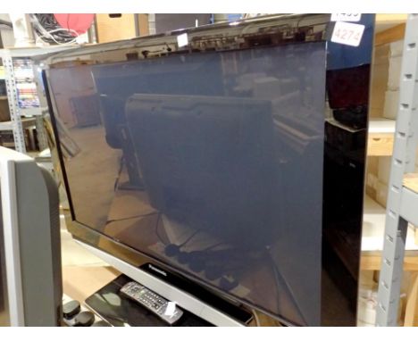 Panasonic 42" TV, with remote control, tested working. All electrical items in this lot have been PAT tested for safety and h