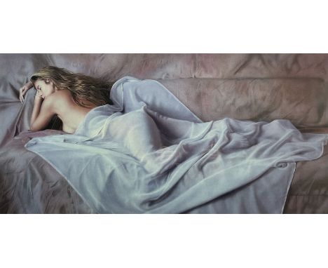 Douglas Hoffman (American 1945-): 'Dreaming', limited edition lithograph signed and numbered 197/395 in pencil 52cm x 94cm