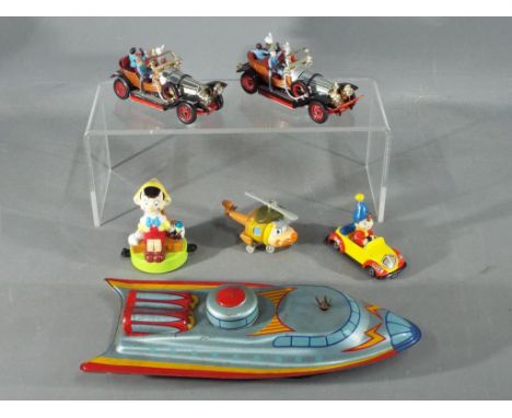 Corgi, Ertl and Others - A group of 6 diecast and tinplate models. Lot includes a vintage Corgi Chitty Chitty Bang Bang, toge