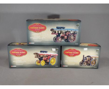 Corgi Vintage Glory of Steam - Three boxed diecast traction vehicles from the Corgi @Vintage Glory of Steam' Range. Lot inclu