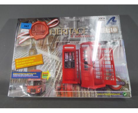 Heritage Collection 1:10 scale model wooden kit with metal parts of traditional British Telephone Kiosk in factory sealed box