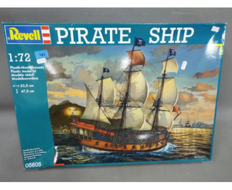 Revell Pirate Ship 1:72 scale model kit #05605 in factory sealed box.
