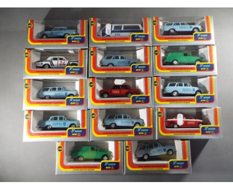 Agat USSR - Fourteen 1:43 scale diecast model motor vehicles by Agat contained in original window boxes. Models appear M in E