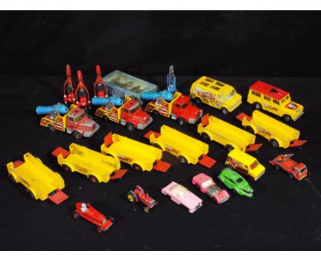 Corgi, Majorette, Matchbox and Others - A collection of 22 unboxed diecast model vehicles in various scales predominately Cor