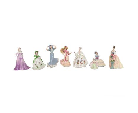 Royal Doulton figurines to include: HN3477 'Springtime'; HN3286 'Alexandra'; HN2468 'Diana'; HN1731 'Daydreams'; HN3219 'Sara