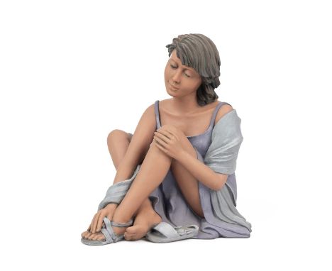 Elisa limited edition (0462/5000) figurine 'Dream', with paper label and button to base. H 26cm.