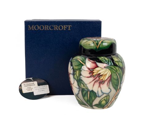 Philip Gibson for Moorcroft 'Cavendish' Limited Edition (29/300) ginger jar 2001 with impressed Moorcroft mark, underglaze li