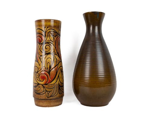 Poole Pottery Aegean ware floor standing vases x 2