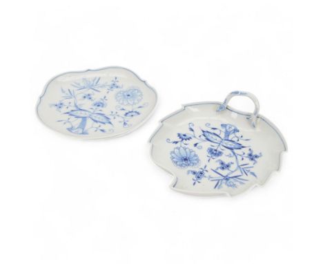 Two 20th century Meissen Blue Onion pattern dishes