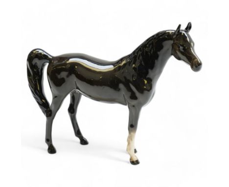 Beswick model of a horse, Arab Xayal, in black colourway, model 1265