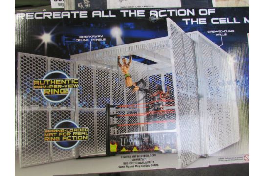 wwe hell in a cell action figure ring
