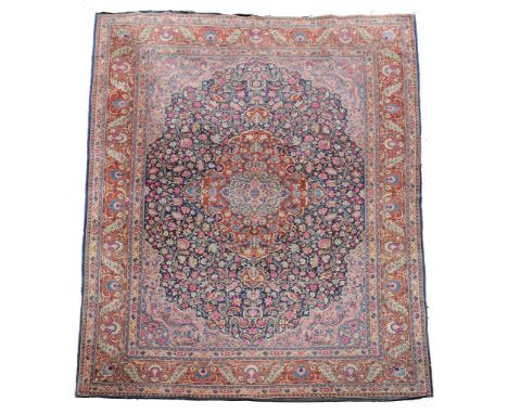 A Tabriz carpet , approximately 352cm x 259cm  A Tabriz carpet  , approximately 352cm x 259cm 