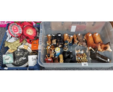 Large collection of ceramic and other mainly Corgi Dogs, to include: Beswick, Melba Ware, Wade Whimseys etc. Together with an