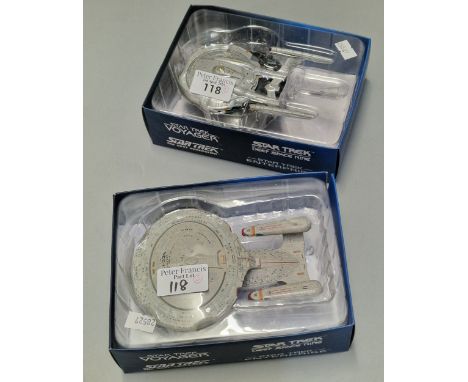 Two Star Trek Voyager Deep Space Nine Star Trek Enterprise spaceships in original boxes. (2) (B.P. 21% + VAT)