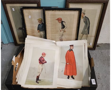 A collection of assorted framed and unframed Spy prints. Various. (B.P. 21% + VAT).&nbsp;Names on prints - – ‘The Favorite Jo