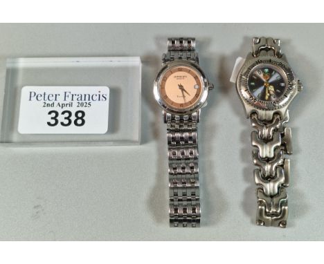 Raymond Weil Toccata ladies' wristwatch, together with a Tag Heuer Professional 200M stainless steel wristwatch. (2) (B.P. 21