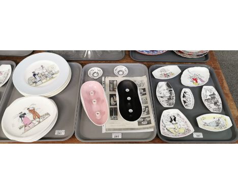 Interesting and extensive collection of Foley china 'fancies', many designed by Maureen Tanner, to include: dishes, candle st