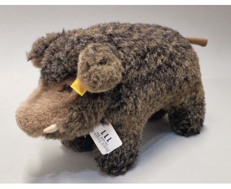 Modern Steiff soft toy in the form of a Wild Boar. (B.P. 21% + VAT)