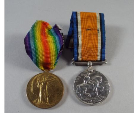 A Pair of WWI Medals '1914-1918' and 'The Great War for Civilisation 1914-1919' for 201056 PTEW A.E Joseph Shropshire Light I