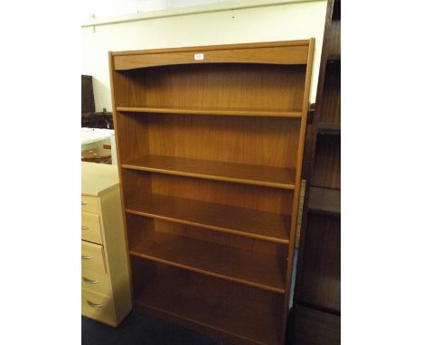 A Modern Four Shelf Open Book Case.