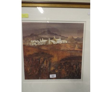 A Framed Limited Edition MacDonald Print, Autumn Farm, Signed by The Artist.  