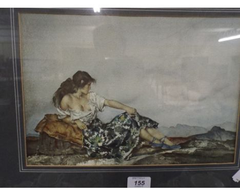 A Framed Russell Flint Print. 