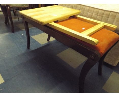 A Folding Table and A Stool. 