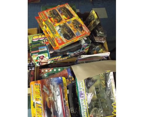 Two Boxes of Various Army and Military Toys Many in Original Pack. 