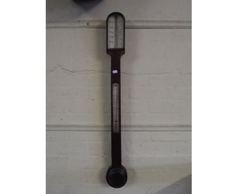 A Mid 19th Century Stick Barometer by Webster Brothers. 