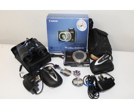 A Canon power shot camera &amp; other items 